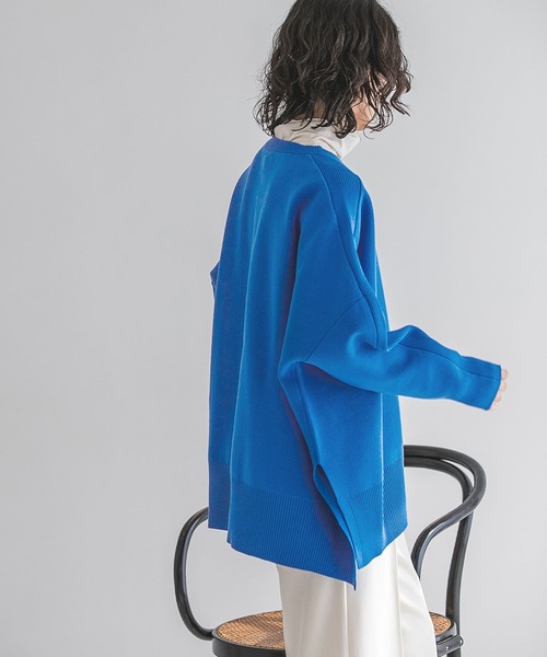 A part by（アパートバイ）の「【WEB限定】スポンジニットBIGプルオーバー（ニット/セーター・レディース・アイボリー/ブルー/ライトピンク/ライトグレー/グレー系その他6/オフホワイト/ブラウン系その他2・FREE）」の12枚目の写真