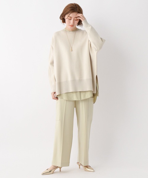 A part by（アパートバイ）の「【WEB限定】スポンジニットBIGプルオーバー（ニット/セーター・レディース・アイボリー/ブルー/ライトピンク/ライトグレー/グレー系その他6/オフホワイト/ブラウン系その他2・FREE）」の13枚目の写真