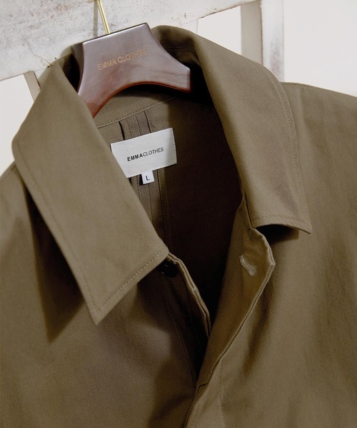 EMMA CLOTHES(エマクローズ)の「ツイル比翼ミリタリーベスト EMMA CLOTHES(ベスト・メンズ・モカ/ベージュ/ダークネイビー・M/L)」の7枚目の写真