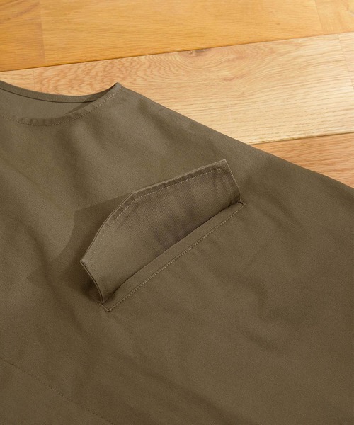 EMMA CLOTHES(エマクローズ)の「ツイル比翼ミリタリーベスト EMMA CLOTHES(ベスト・メンズ・モカ/ベージュ/ダークネイビー・M/L)」の10枚目の写真