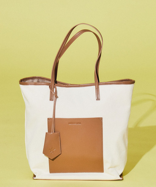 CONVERSE TOKYO（コンバーストウキョウ）の「アウトポケットトートバッグ（トートバッグ・レディース・ブラック系その他/ベージュ/ブラック・FREE）」の9枚目の写真