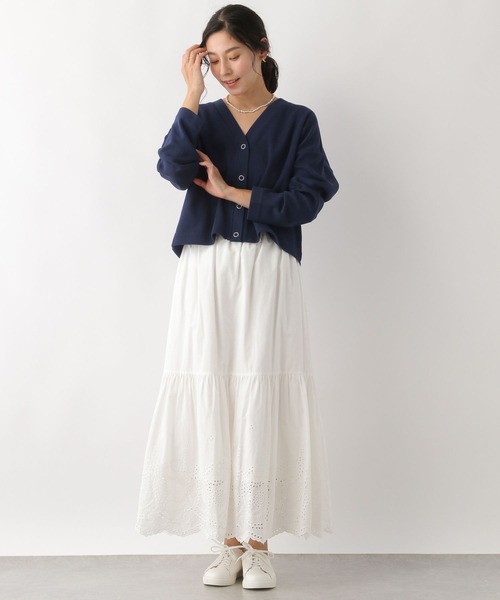 セール】スナップボタンカットカーディガン 172978（カーディガン