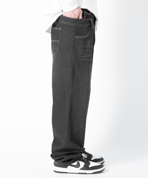 improves(インプローブス)の「ダブルウエスト デニム バギーパンツ(デニムパンツ・メンズ・ブルー/ブラック・LARGE/MEDIUM)」の9枚目の写真