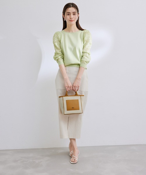 ROPE'（ロペ）の「【雑誌掲載】キャンバスコンビトートバッグ（トートバッグ・レディース・ブラック系その他/イエロー系その他3・FREE）」の5枚目の写真