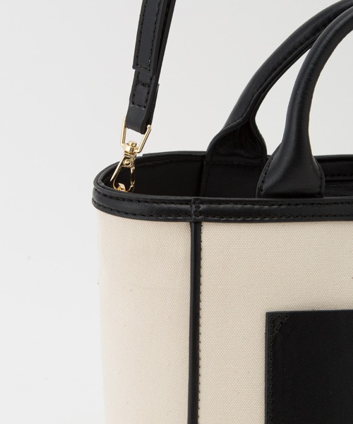 ROPE'（ロペ）の「【雑誌掲載】キャンバスコンビトートバッグ（トートバッグ・レディース・ブラック系その他/イエロー系その他3・FREE）」の12枚目の写真