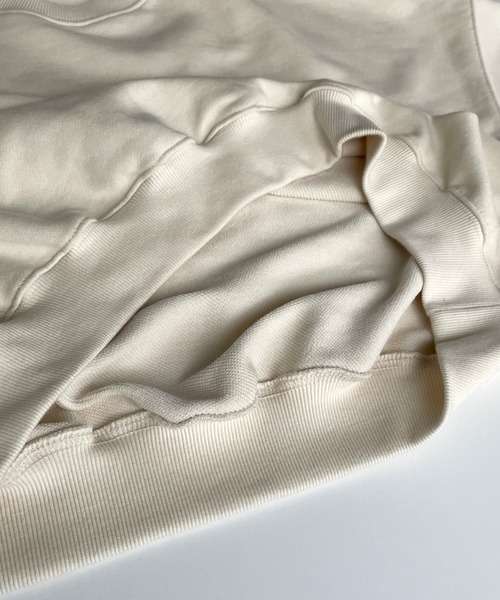 CANAL JEAN（キャナルジーン）の「El mar(エルマール) コットンクルーネック裏毛トレーナー（スウェット・レディース・ライトグリーン/ホワイト/クリーム・ONE SIZE）」の19枚目の写真