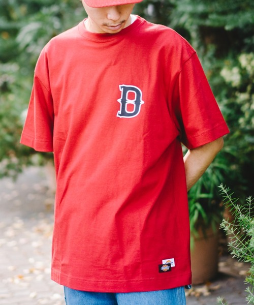 Dickies(ディッキーズ)の「【Dickies】半袖 プリント"D" Tシャツ / ディッキーズ(Tシャツ/カットソー・メンズ・レッド/ホワイト/グリーン/ネイビー・S/M/L/XL)」の4枚目の写真