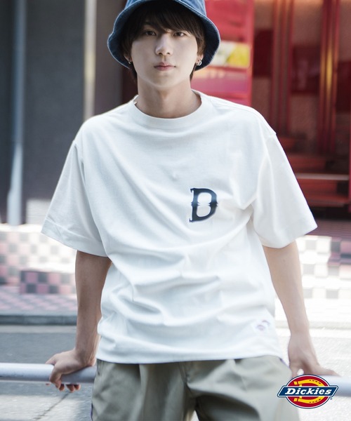 Dickies(ディッキーズ)の「【Dickies】半袖 プリント"D" Tシャツ / ディッキーズ(Tシャツ/カットソー・メンズ・レッド/ホワイト/グリーン/ネイビー・S/M/L/XL)」の22枚目の写真