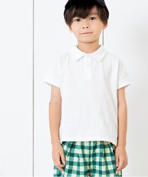 MAKE YOUR DAY | 無地とボーダー半袖ポロシャツ■80～140cm(Tシャツ/カットソー)