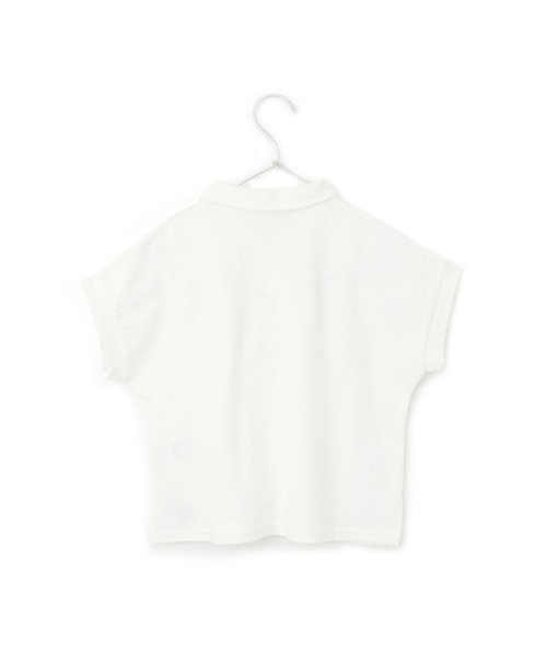 MAKE YOUR DAY（メイクユアデイ）の「無地とボーダー半袖ポロシャツ■80～140cm（Tシャツ/カットソー・キッズ・ネイビー/ピンク/オフホワイト/イエロー・110/130/100/140/120/90/80）」の19枚目の写真