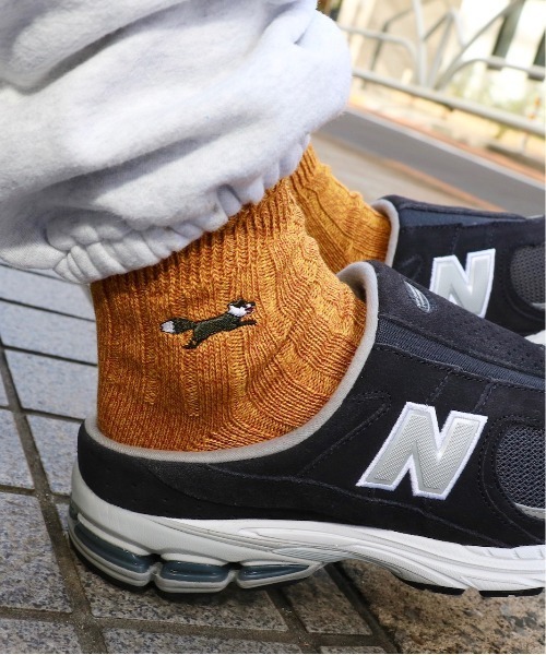 PENNEYS(ぺニーズ)の「PENNEY'S/ペニーズ THE FOX MENS SOCKSザフォックスメンズソックス(ソックス/靴下・メンズ・チャコールグレー/グレー/サックスブルー/イエロー/レッド/アイボリー/ブラック/インディゴブルー/ネイビー/ホワイト/ブルー・FREE)」の10枚目の写真