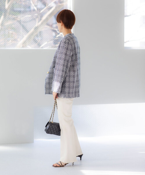 パンツ YANUK Semi Flare Cut Off White セール】【YANUK/ヤヌーク】Semi Flare Cut Off White（デニム