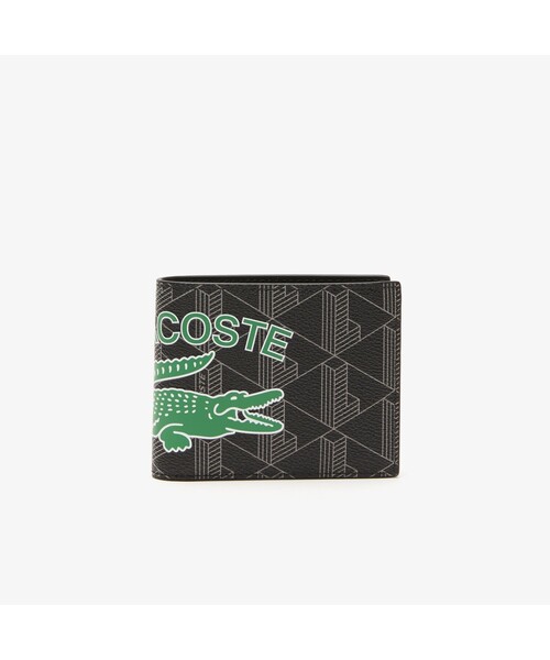 LACOSTE(ラコステ)の「ザ ブレンド ビッグプリント2つ折りウォレット(財布・メンズ・ブラック・FREE)」の1枚目の写真