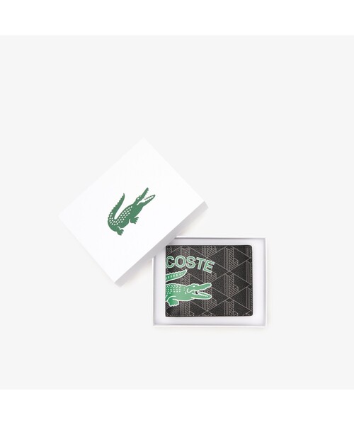 LACOSTE(ラコステ)の「ザ ブレンド ビッグプリント2つ折りウォレット(財布・メンズ・ブラック・FREE)」の2枚目の写真
