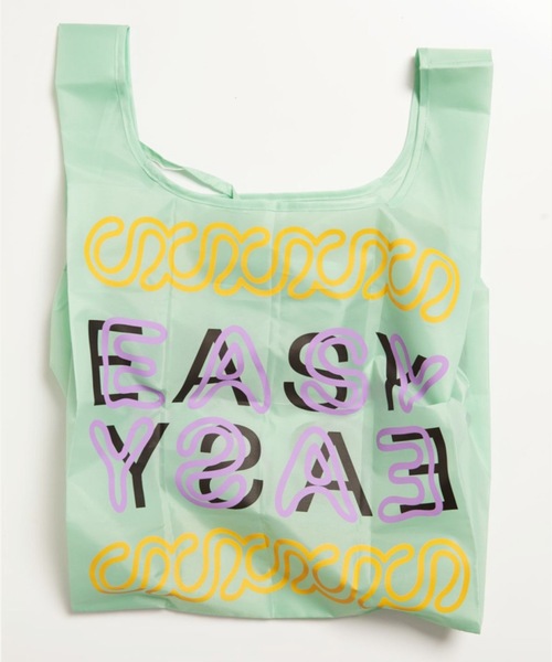 WOOD'D（ウッド）の「WOOD’D　Reusable Foldable Shopping Bag（エコバッグ/サブバッグ・レディース・イエロー/オレンジ/ブルー/グリーン/ライトグリーン/ワインレッド/マルチ/ミント/ダークブルー/ベビーピンク/サーモンピンク/ライトピンク/ダークグリーン/ブラック/ホワイト・FREE）」の20枚目の写真