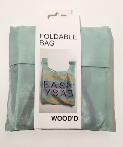 WOOD'D（ウッド）の「WOOD’D　Reusable Foldable Shopping Bag（エコバッグ/サブバッグ・レディース・イエロー/オレンジ/ブルー/グリーン/ライトグリーン/ワインレッド/マルチ/ミント/ダークブルー/ベビーピンク/サーモンピンク/ライトピンク/ダークグリーン/ブラック/ホワイト・FREE）」の21枚目の写真