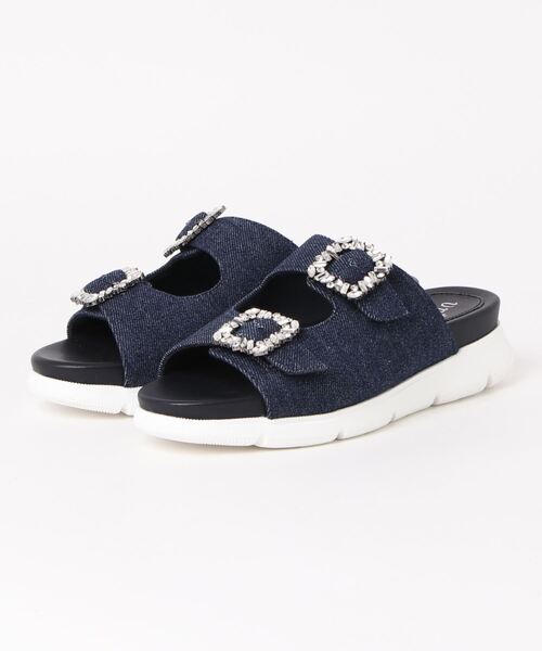 【セール】ダブルビジューバックルミュールサンダル（サンダル）｜unity（ユニティ） 6,820円