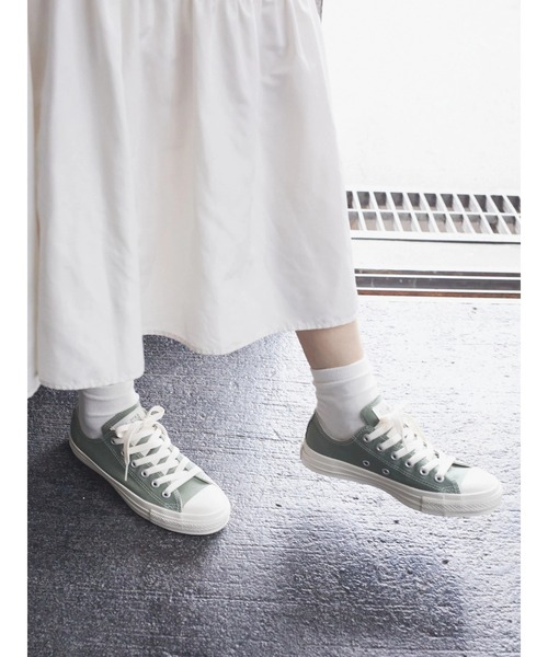 CONVERSE ALL STAR（コンバースオールスター）の「CONVERSE×earth　ALL☆STAR　OX（スニーカー・レディース・モカ/カーキ・22.5cm/23cm/23.5cm/24cm/24.5cm）」の3枚目の写真