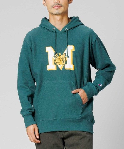 【Champion】リバースウィーブプリントパーカー（パーカー）｜Champion（チャンピオン）