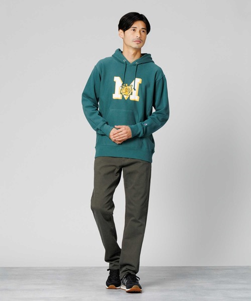 Champion（チャンピオン）の「【Champion】リバースウィーブプリントパーカー（パーカー・メンズ・ダークグリーン/ネイビー・L/M/XL）」の10枚目の写真