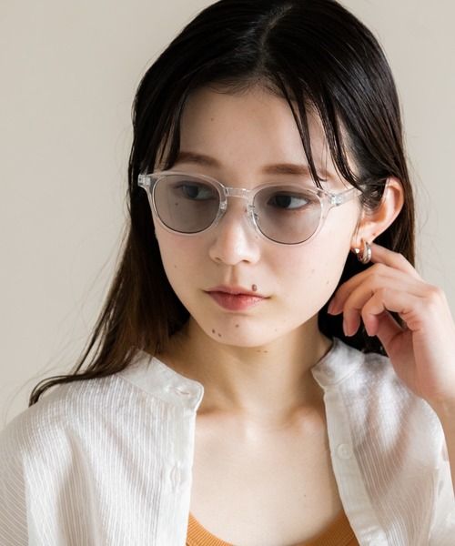 SMELLY（スメリー）の「ボスリントンサングラス（メガネ・レディース・クリア/ブラック/ブラウン・-）」の3枚目の写真