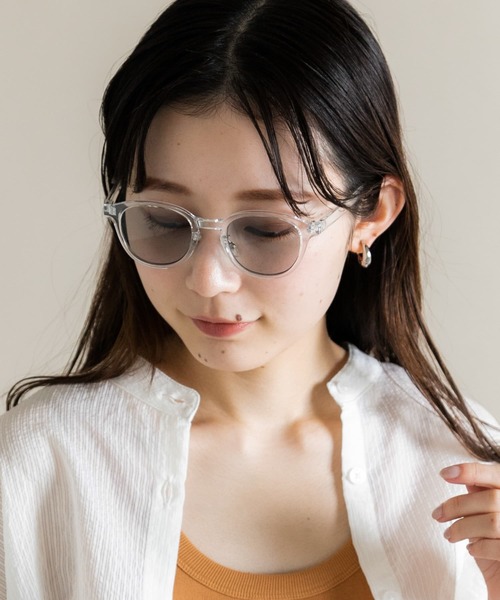 SMELLY（スメリー）の「ボスリントンサングラス（メガネ・レディース・クリア/ブラック/ブラウン・-）」の4枚目の写真