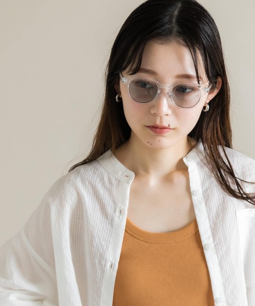 SMELLY（スメリー）の「ボスリントンサングラス（メガネ・レディース・クリア/ブラック/ブラウン・-）」の6枚目の写真
