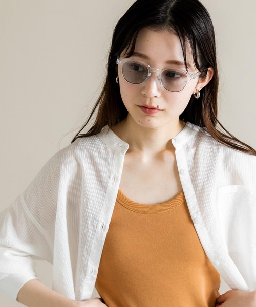 SMELLY（スメリー）の「ボスリントンサングラス（メガネ・レディース・クリア/ブラック/ブラウン・-）」の7枚目の写真