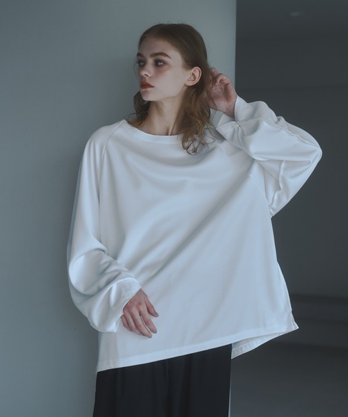 CUT OFF OVERSIZED LONG T-SHIRT - カットオフオーバーサイズロングTシャツ（Tシャツ/カットソー）｜DOOPZ（ドープス）