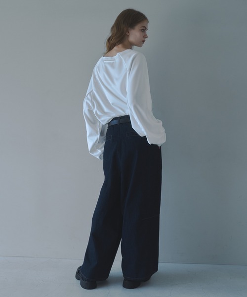 CUT OFF OVERSIZED LONG T-SHIRT - カットオフオーバーサイズロングTシャツ（Tシャツ/カットソー）｜DOOPZ（ドープス）