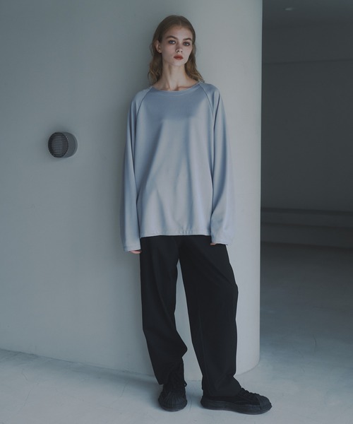 CUT OFF OVERSIZED LONG T-SHIRT - カットオフオーバーサイズロングTシャツ（Tシャツ/カットソー）｜DOOPZ（ドープス）