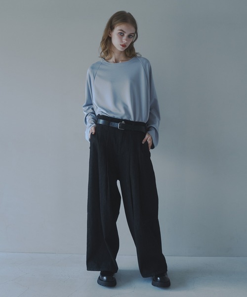 CUT OFF OVERSIZED LONG T-SHIRT - カットオフオーバーサイズロングTシャツ（Tシャツ/カットソー）｜DOOPZ（ドープス）