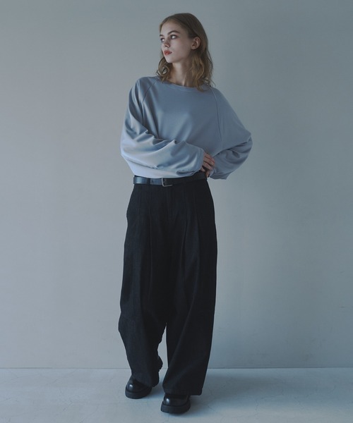 CUT OFF OVERSIZED LONG T-SHIRT - カットオフオーバーサイズロングTシャツ（Tシャツ/カットソー）｜DOOPZ（ドープス）