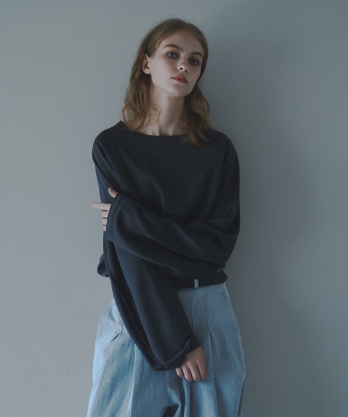 CUT OFF OVERSIZED LONG T-SHIRT - カットオフオーバーサイズロングTシャツ（Tシャツ/カットソー）｜DOOPZ（ドープス）