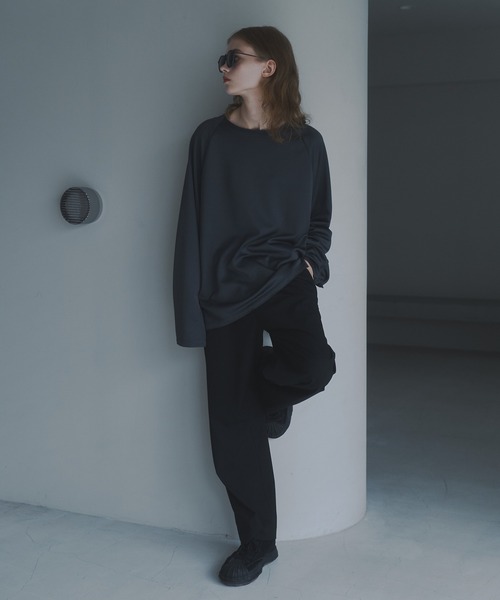 CUT OFF OVERSIZED LONG T-SHIRT - カットオフオーバーサイズロングTシャツ（Tシャツ/カットソー）｜DOOPZ（ドープス）