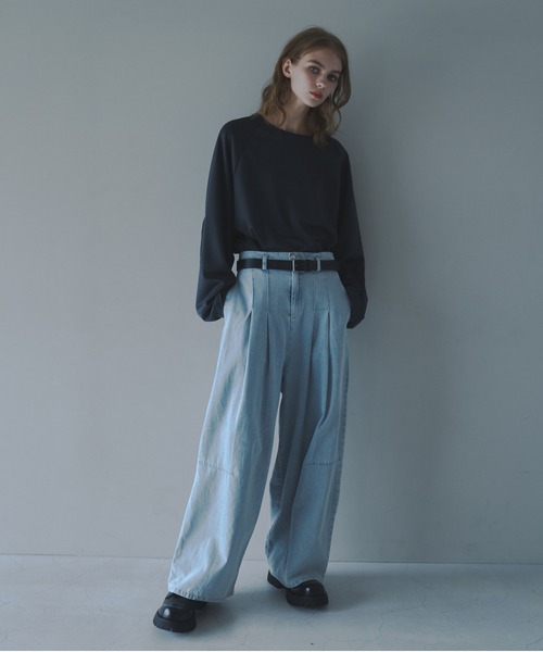 CUT OFF OVERSIZED LONG T-SHIRT - カットオフオーバーサイズロングTシャツ（Tシャツ/カットソー）｜DOOPZ（ドープス）