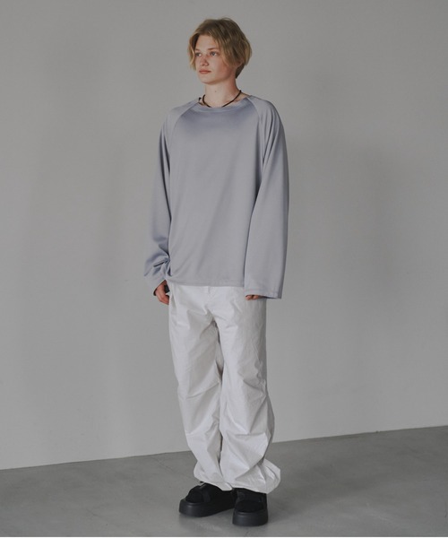 CUT OFF OVERSIZED LONG T-SHIRT - カットオフオーバーサイズロングTシャツ（Tシャツ/カットソー）｜DOOPZ（ドープス）