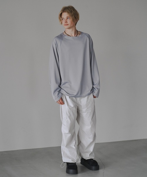 CUT OFF OVERSIZED LONG T-SHIRT - カットオフオーバーサイズロングTシャツ（Tシャツ/カットソー）｜DOOPZ（ドープス）