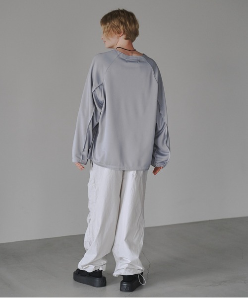 CUT OFF OVERSIZED LONG T-SHIRT - カットオフオーバーサイズロングTシャツ（Tシャツ/カットソー）｜DOOPZ（ドープス）