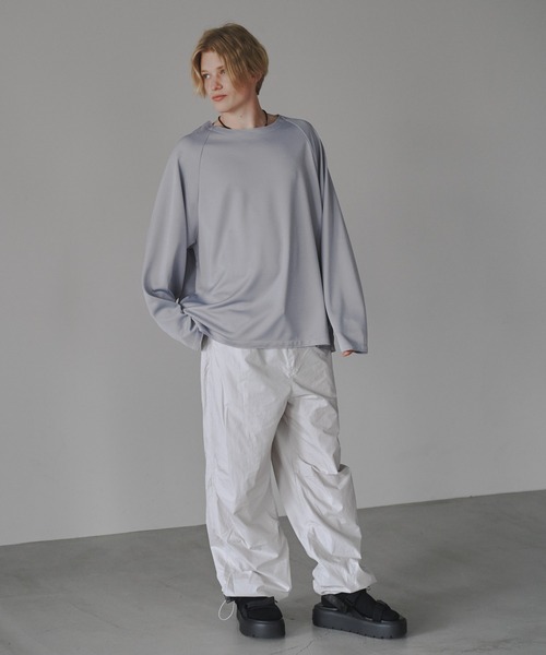 CUT OFF OVERSIZED LONG T-SHIRT - カットオフオーバーサイズロングTシャツ（Tシャツ/カットソー）｜DOOPZ（ドープス）