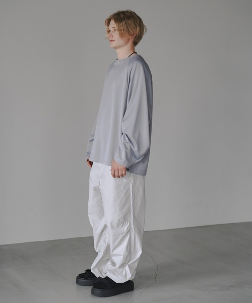 CUT OFF OVERSIZED LONG T-SHIRT - カットオフオーバーサイズロングTシャツ（Tシャツ/カットソー）｜DOOPZ（ドープス）