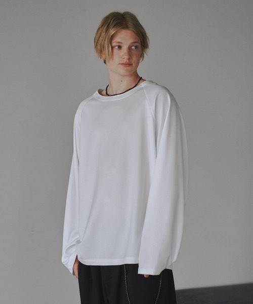 CUT OFF OVERSIZED LONG T-SHIRT - カットオフオーバーサイズロングTシャツ（Tシャツ/カットソー）｜DOOPZ（ドープス）