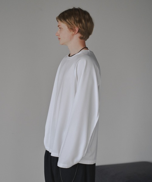 CUT OFF OVERSIZED LONG T-SHIRT - カットオフオーバーサイズロングTシャツ（Tシャツ/カットソー）｜DOOPZ（ドープス）