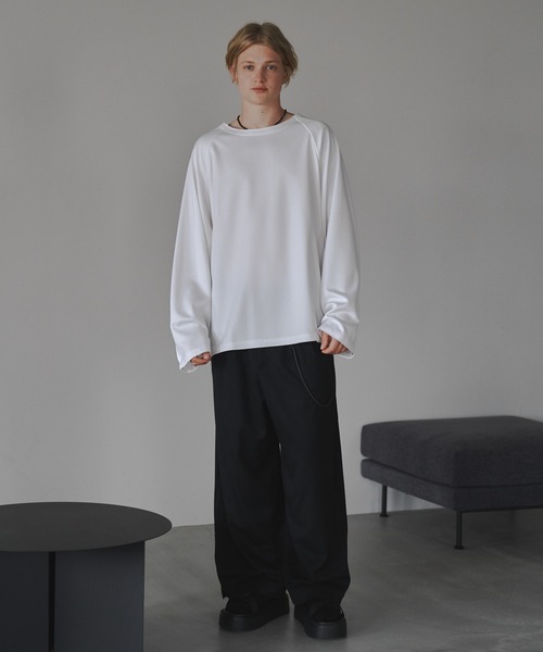 CUT OFF OVERSIZED LONG T-SHIRT - カットオフオーバーサイズロングTシャツ（Tシャツ/カットソー）｜DOOPZ（ドープス）