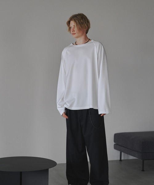 CUT OFF OVERSIZED LONG T-SHIRT - カットオフオーバーサイズロングTシャツ（Tシャツ/カットソー）｜DOOPZ（ドープス）