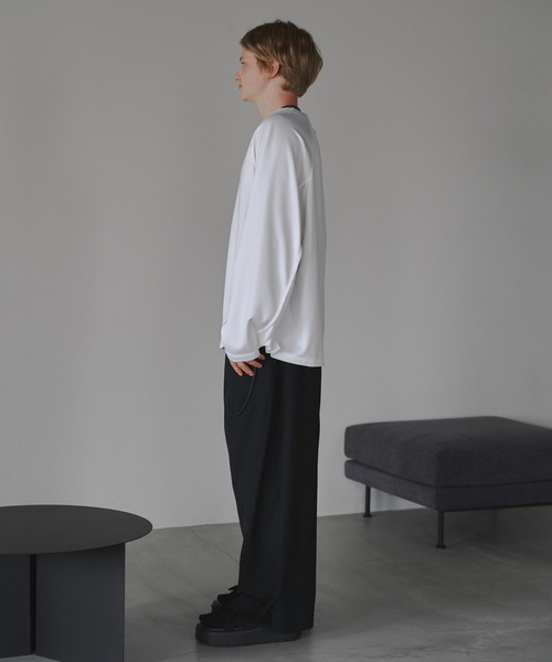 CUT OFF OVERSIZED LONG T-SHIRT - カットオフオーバーサイズロングTシャツ（Tシャツ/カットソー）｜DOOPZ（ドープス）