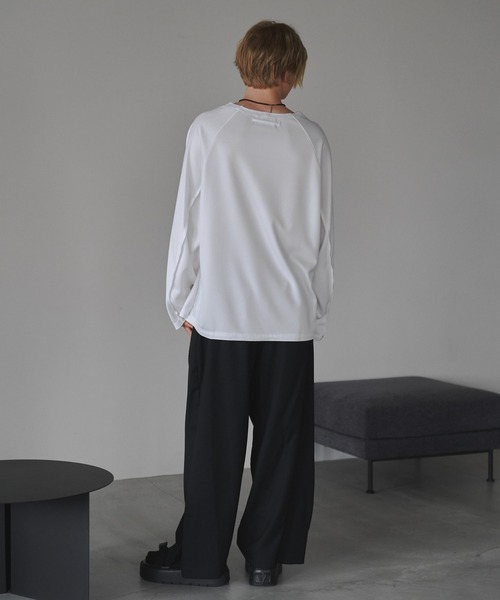 CUT OFF OVERSIZED LONG T-SHIRT - カットオフオーバーサイズロングTシャツ（Tシャツ/カットソー）｜DOOPZ（ドープス）