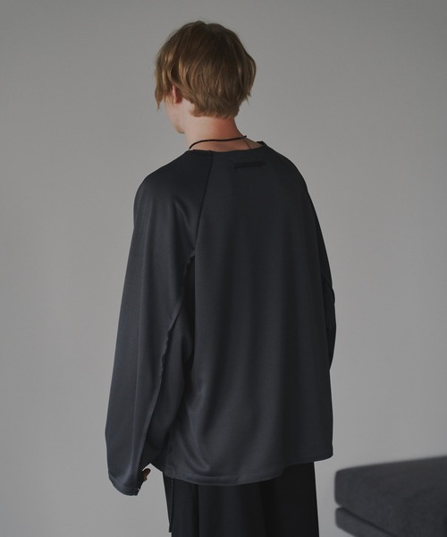 CUT OFF OVERSIZED LONG T-SHIRT - カットオフオーバーサイズロングTシャツ（Tシャツ/カットソー）｜DOOPZ（ドープス）