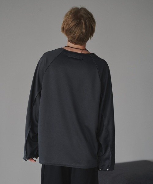 CUT OFF OVERSIZED LONG T-SHIRT - カットオフオーバーサイズロングTシャツ（Tシャツ/カットソー）｜DOOPZ（ドープス）