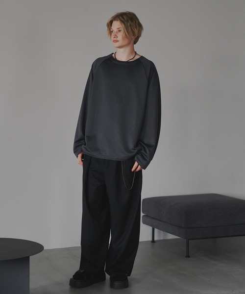 CUT OFF OVERSIZED LONG T-SHIRT - カットオフオーバーサイズロングTシャツ（Tシャツ/カットソー）｜DOOPZ（ドープス）